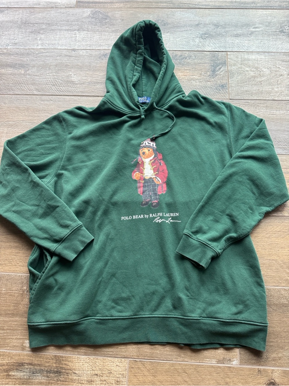 Polo by Ralph Lauren Green Polo Bear Hooded Sweatshirt